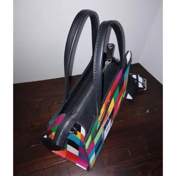 Karl Lagerfeld Paris Maybelle NWT Multicolor‎ Satchel Crossbody - Picture 5 of 6